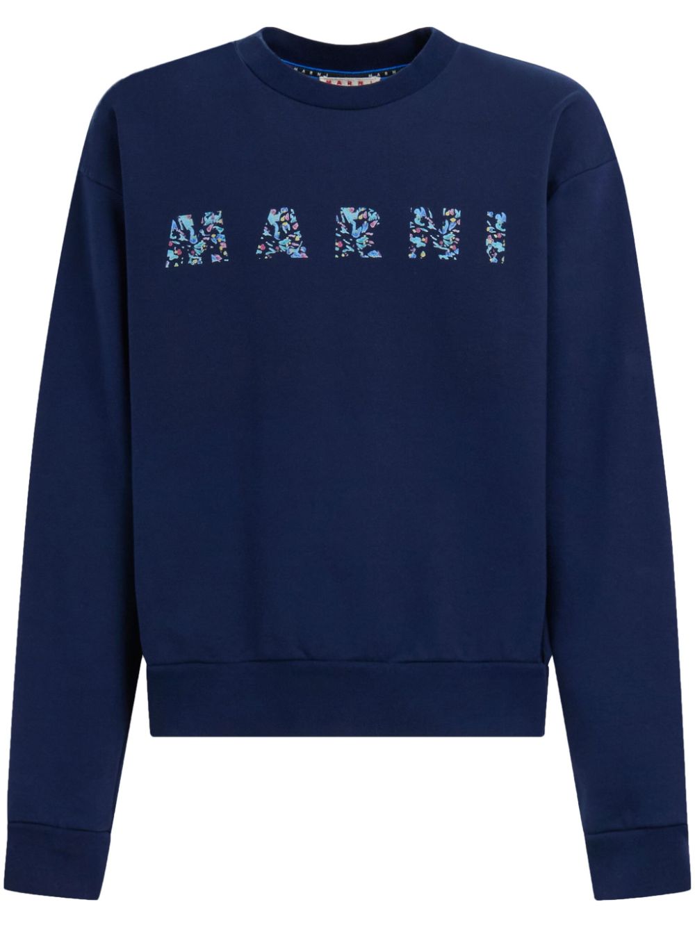 logo-print cotton sweatshirt FUMU0074PD USCW22FLB95 MARNI 