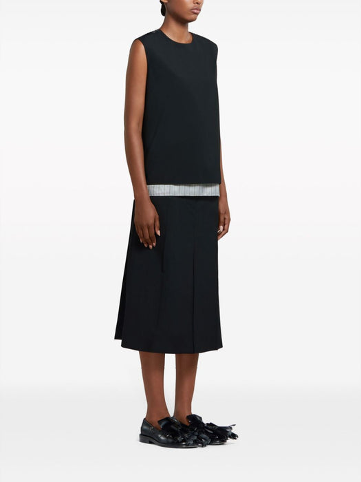 virgin wool midi skirt GOMA0599SU TW83900N99 MARNI 