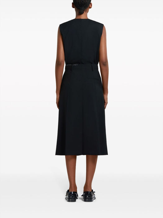 virgin wool midi skirt GOMA0599SU TW83900N99 MARNI 