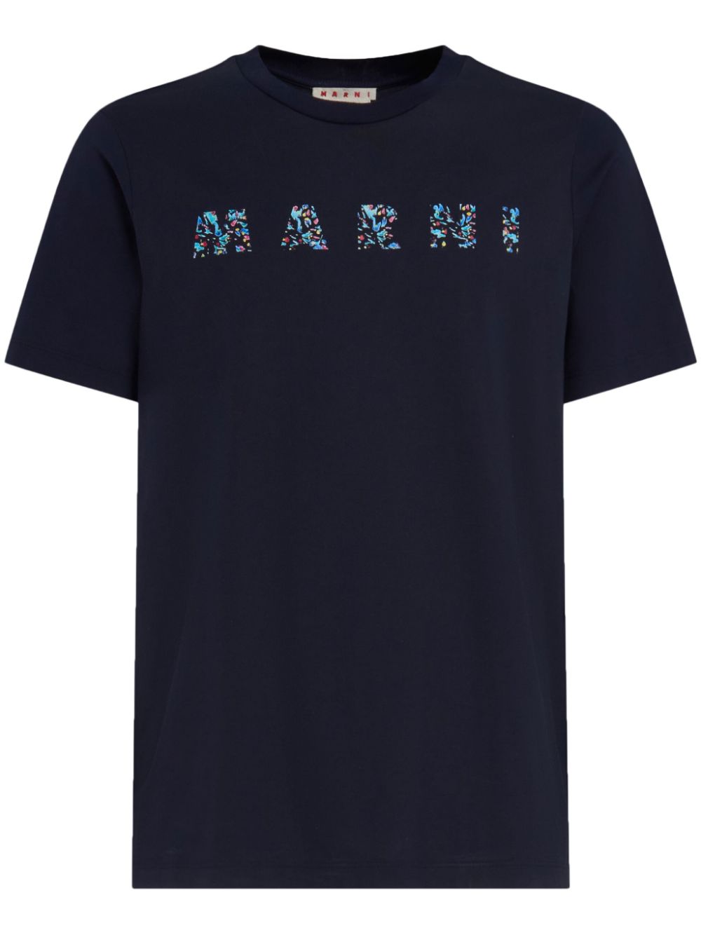 logo-print cotton T-shirt HUMU0198PQ USCW21FLB99 MARNI 