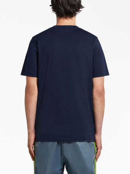 logo-print cotton T-shirt HUMU0198PQ USCW21FLB99 MARNI 