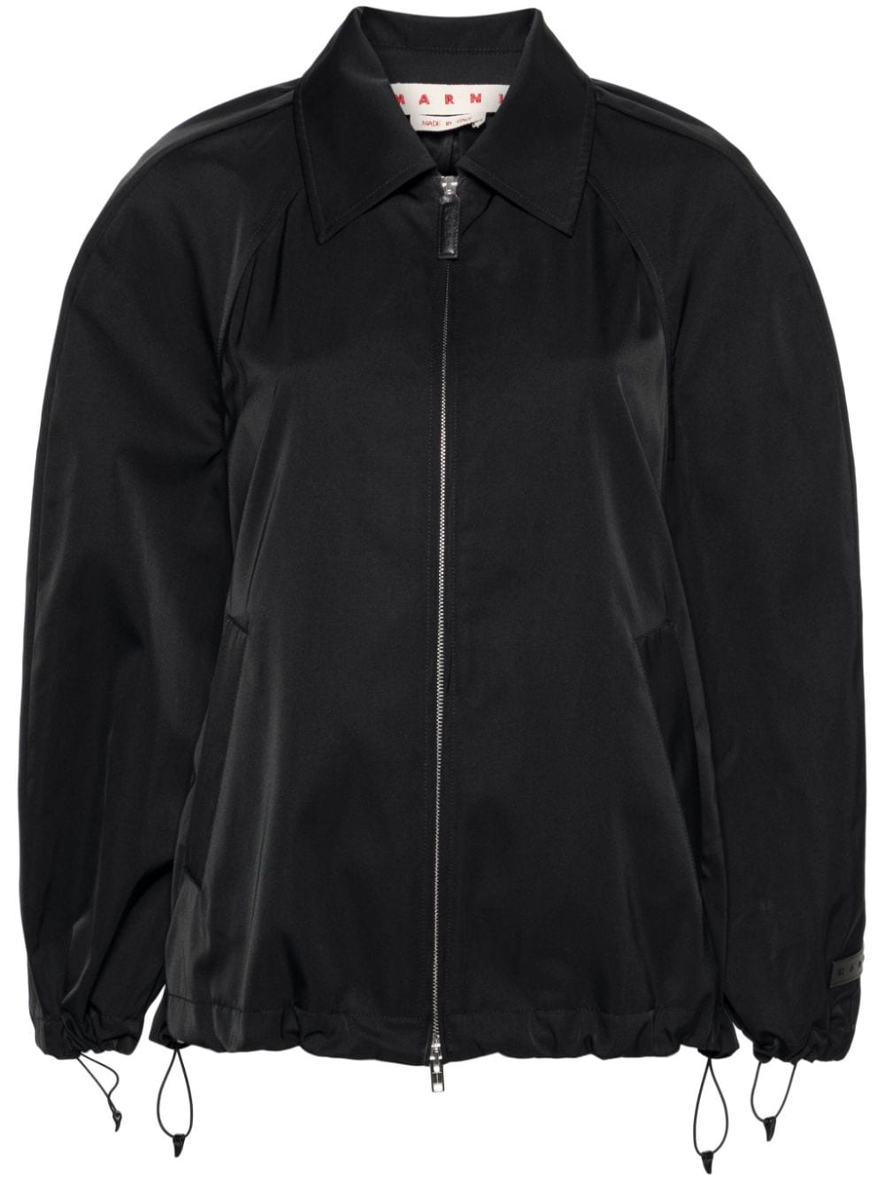 ruched-detail zipped jacket JKMA0289A0 UTP749WR00N99 MARNI 