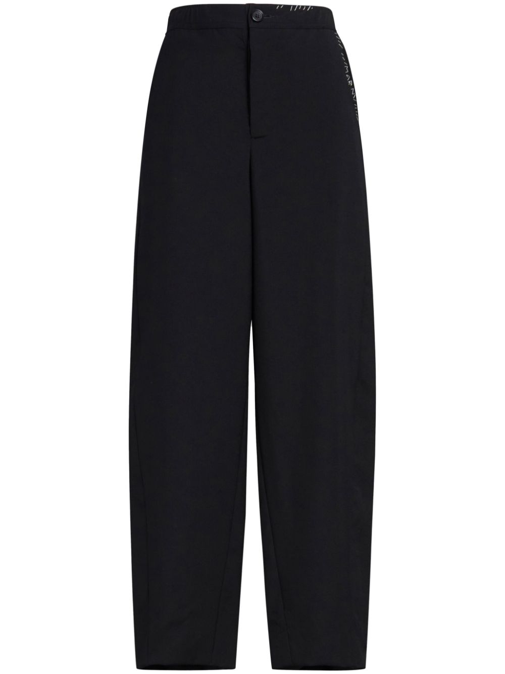logo-embroidered straight-leg trousers PAMA0482SU TW83900N99 MARNI 