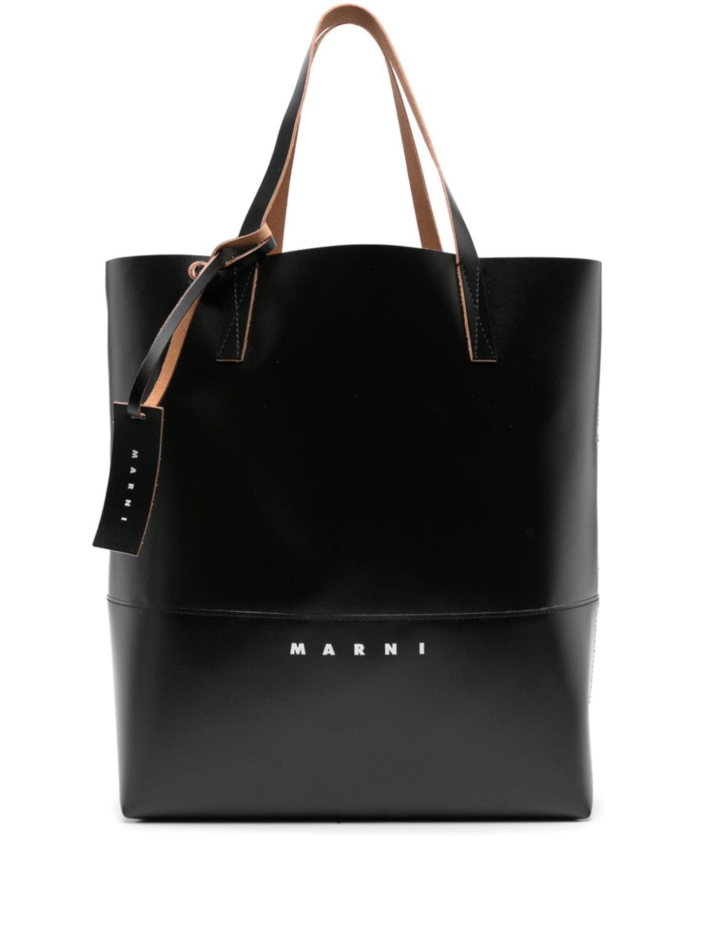 Tribeca logo-print faux-leather tote bag SHMQ0037A1 P576900N99 MARNI 