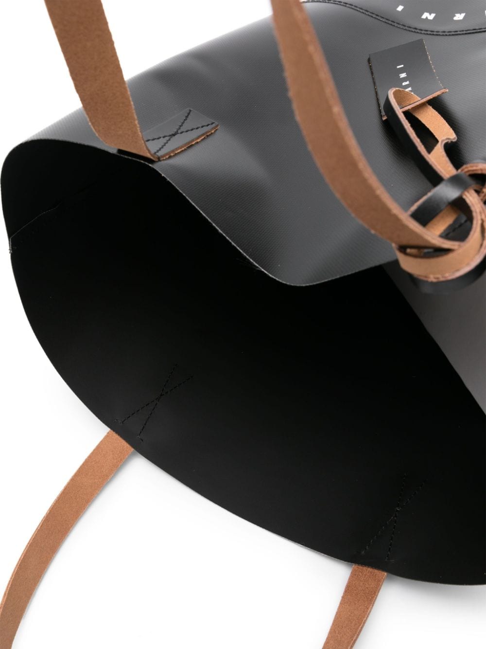Tribeca logo-print faux-leather tote bag SHMQ0037A1 P576900N99 MARNI 