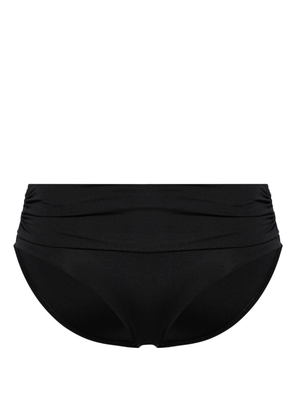 Bel Air gathered bikini bottom BELAIRBTMCORECR BLACK MELISSA ODABASH 