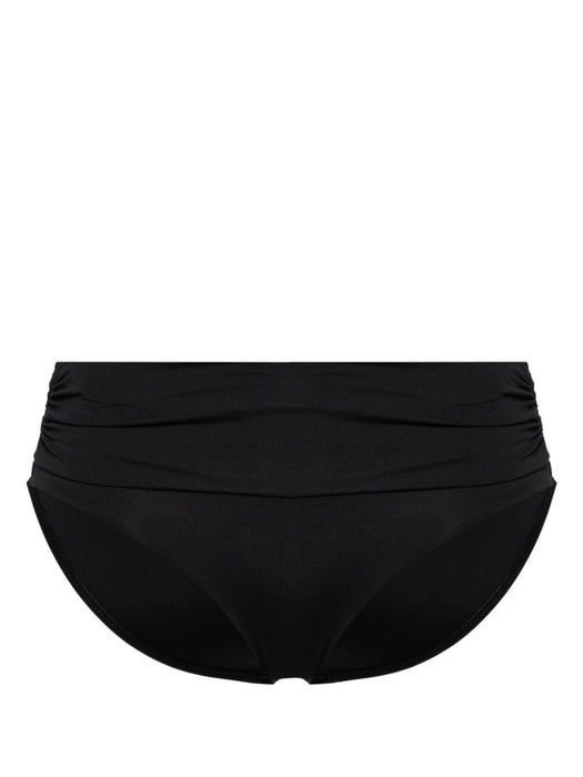 Bel Air gathered bikini bottom BELAIRBTMCORECR BLACK MELISSA ODABASH 