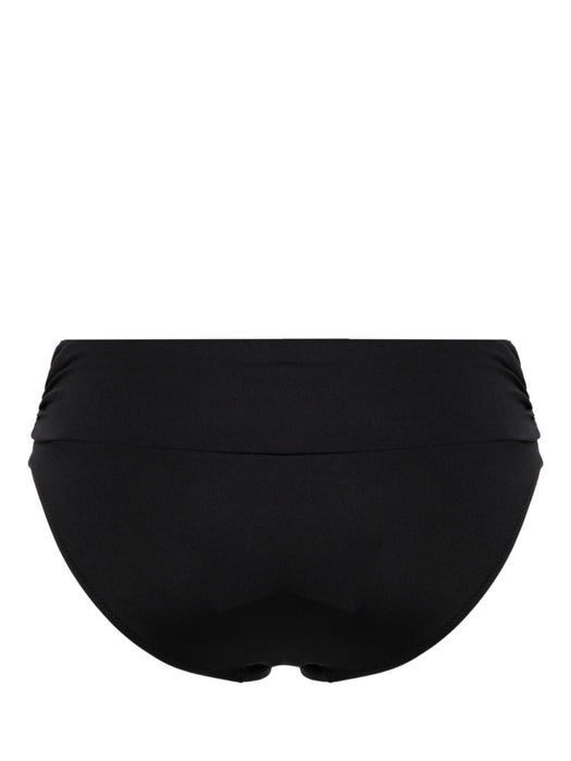 Bel Air gathered bikini bottom BELAIRBTMCORECR BLACK MELISSA ODABASH 