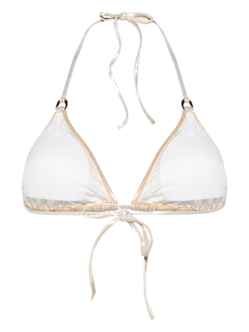 Key West metallic bikini top KEYWESTTOPCR GOLD MELISSA ODABASH 