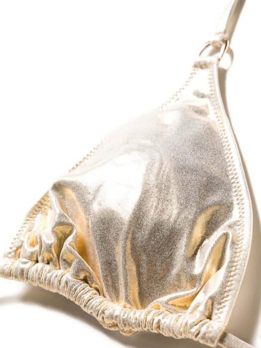 Key West metallic bikini top KEYWESTTOPCR GOLD MELISSA ODABASH 