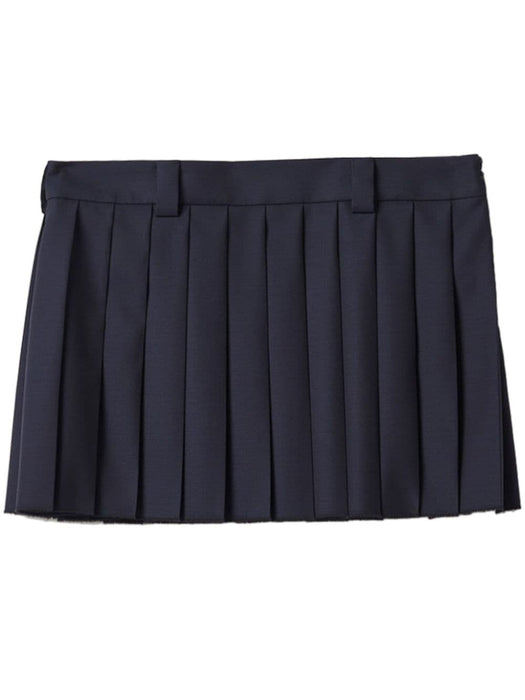 pleated wool miniskirt MG2040 S 232 11ADF0008 MIU MIU 