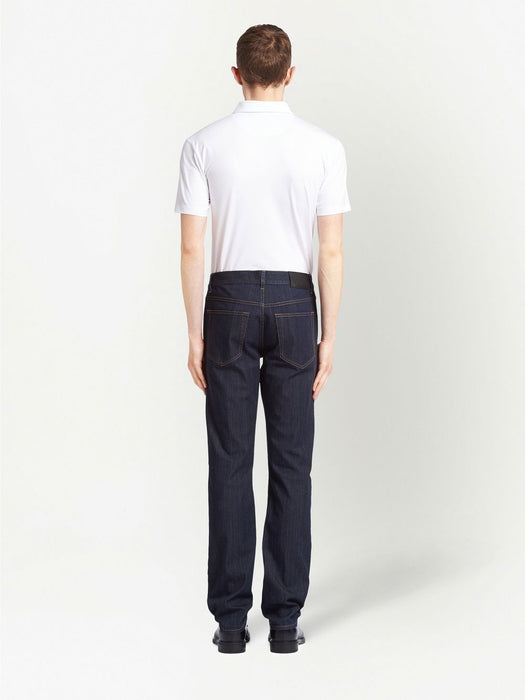 contrast-stitch straight-leg jeans GEP178 S 221 1BJUF0008 PRADA 