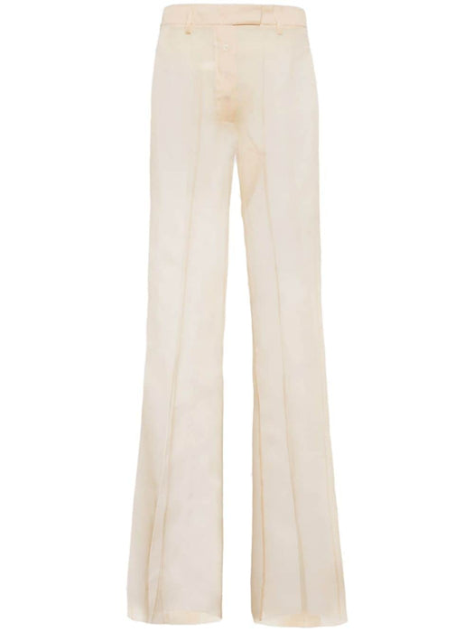 pressed-crease sheer flared trousers P253H S OOO 1344F0F24 PRADA 