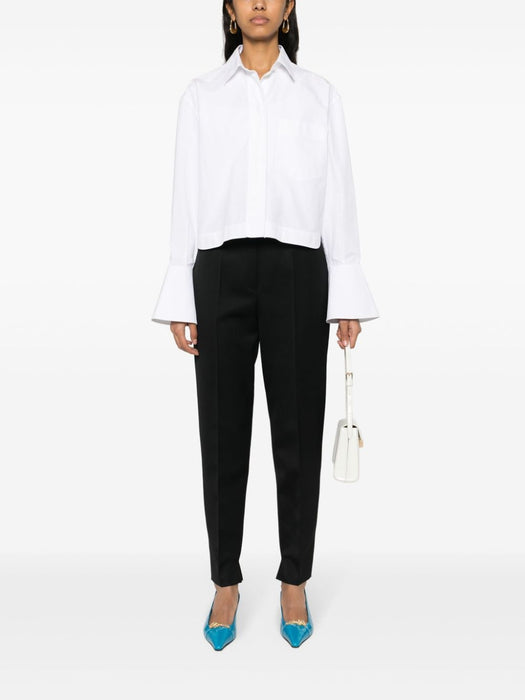 pressed-crease tapered-leg trousers P262H S OOO 477F0002 PRADA 