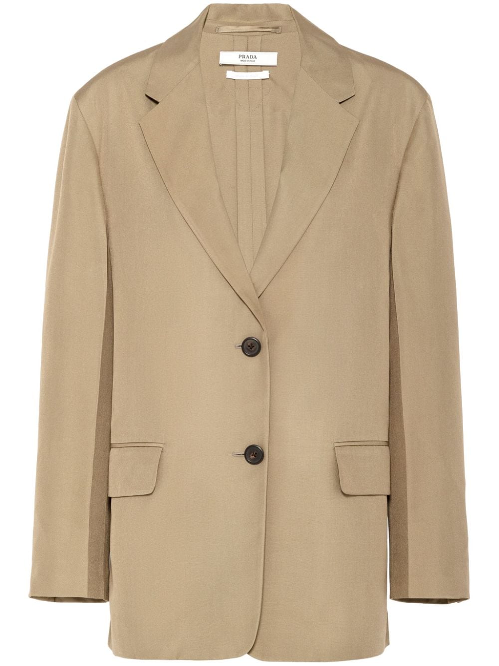 single-breasted silk blazer P546O S OOO 1359F0393 PRADA 