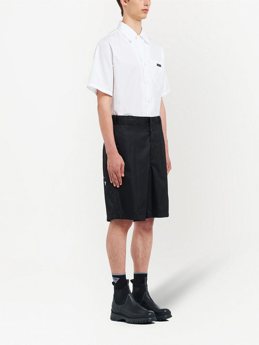 Re-Nylon logo plaque shorts SPG32 S 182 1WQ8F0002 PRADA 