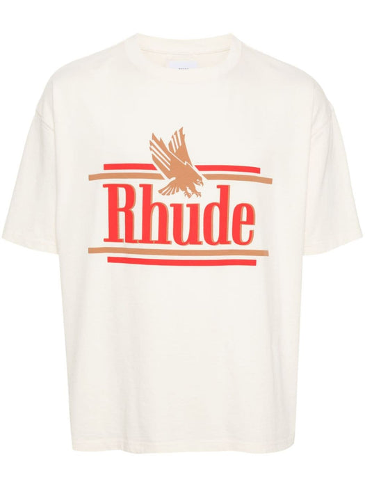 logo-print cotton T-shirt RHPS24TT10012611 0611 RHUDE 