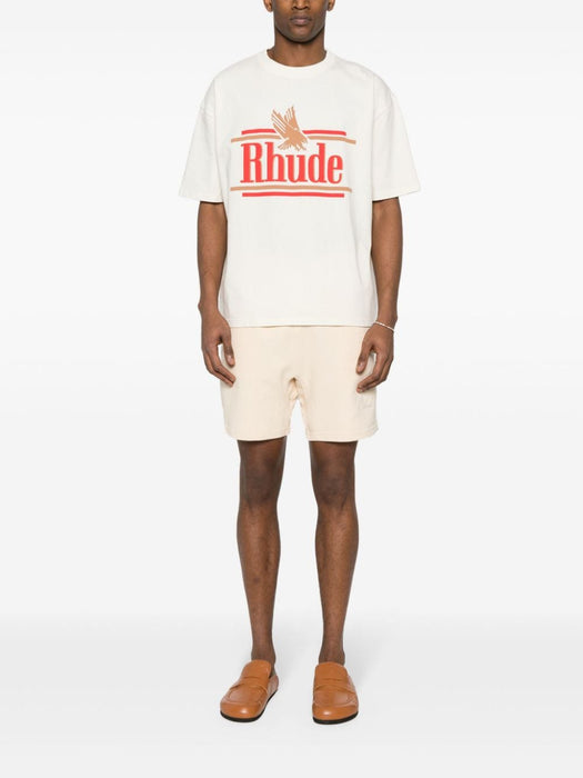 logo-print cotton T-shirt RHPS24TT10012611 0611 RHUDE 