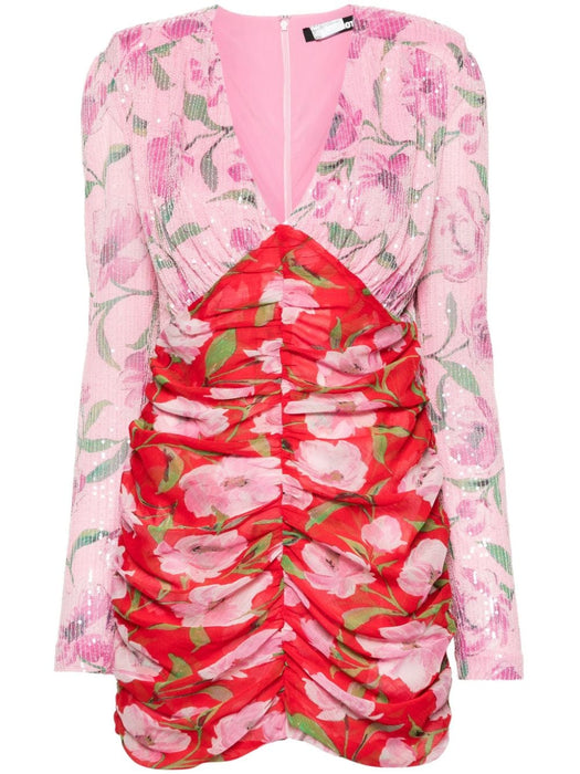 floral-print sequined mini dress 1122422945 14-2311 ROTATE 