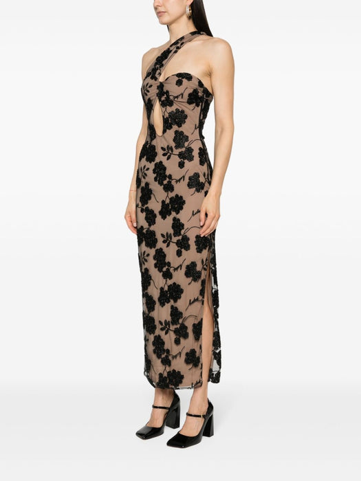 floral-beads midi dress 1122552949 19-4004 ROTATE 