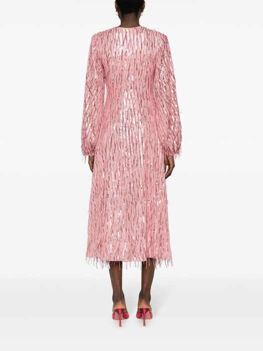fringed sequin-embellished maxi dress 1124231985 1985 ROTATE 