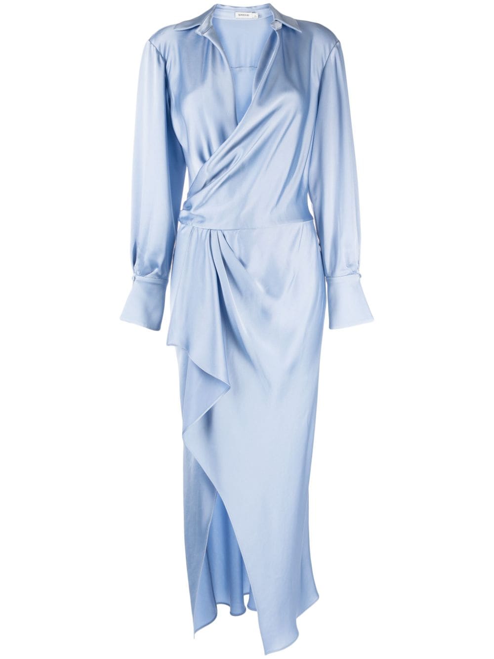 Talita draped midi dress 124-1058-Q MARINA BLUE SIMKHAI 