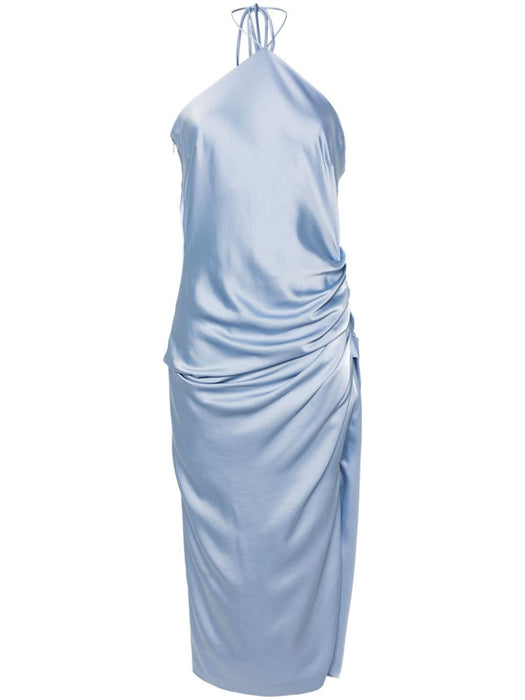 Hansel halterneck satin midi dress 124-1077-Q PARK SLOPE SIMKHAI 