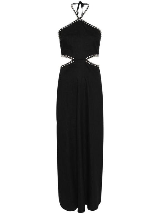 rhinestone-embellished dress 124-1186-SW BLACK SIMKHAI 