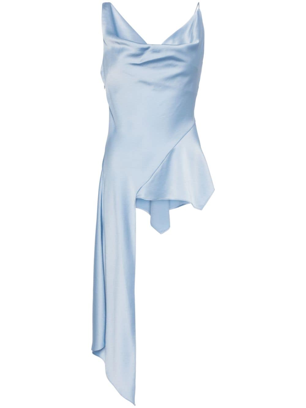 Ronnie asymmetric draped top 124-2013-Q MARINA BLUE SIMKHAI 