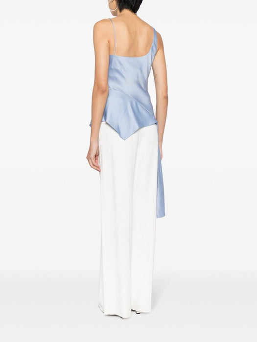 Ronnie asymmetric draped top 124-2013-Q MARINA BLUE SIMKHAI 