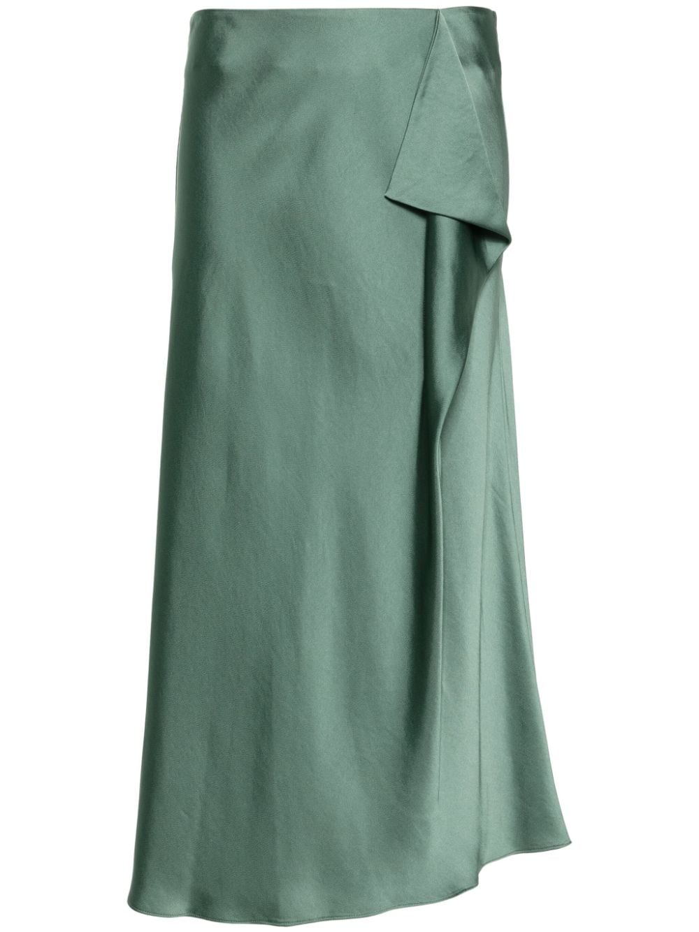 drape-detailed satin maxi skirt 124-3010-Q PARK SLOPE SIMKHAI 