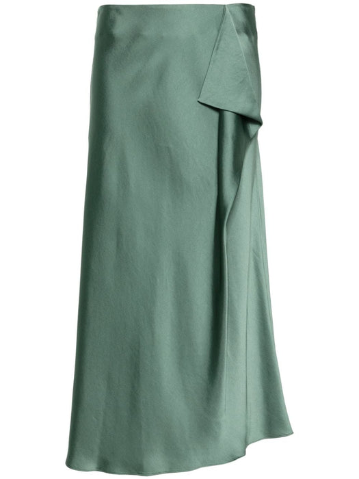 drape-detailed satin maxi skirt 124-3010-Q PARK SLOPE SIMKHAI 