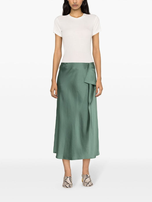 drape-detailed satin maxi skirt 124-3010-Q PARK SLOPE SIMKHAI 