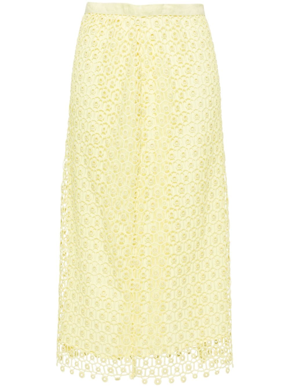 Karolina crochet midi skirt 124-3024-SW LUMINARY SIMKHAI 