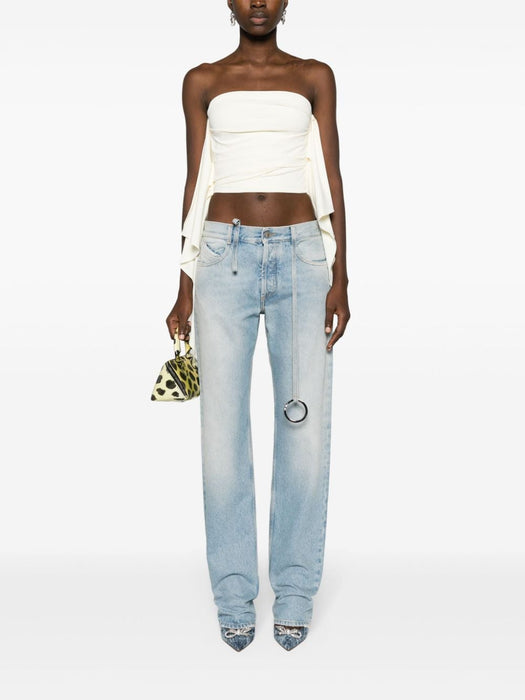 embellished low-rise tapered jeans 241WCP171 D073024 THE ATTICO 