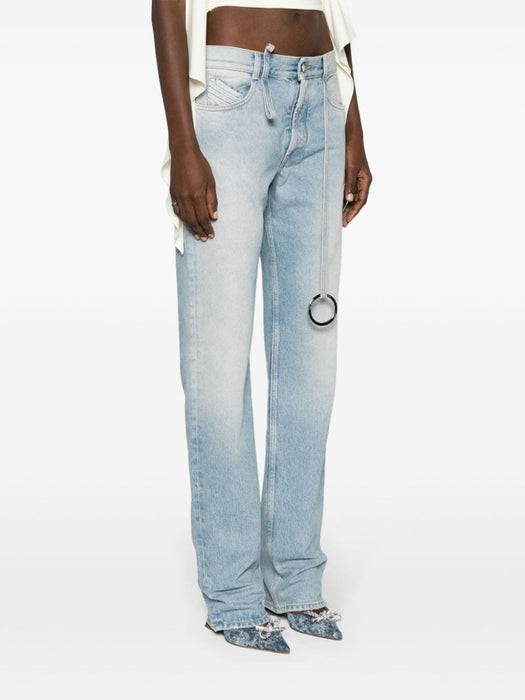 embellished low-rise tapered jeans 241WCP171 D073024 THE ATTICO 