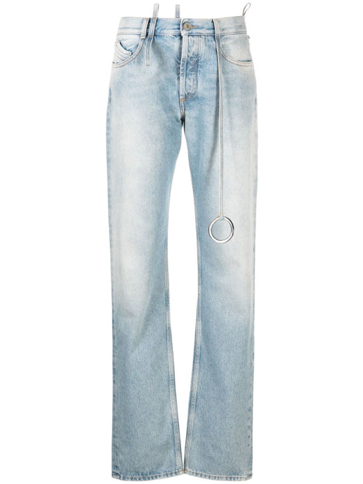 embellished low-rise tapered jeans 241WCP171 D073024 THE ATTICO 