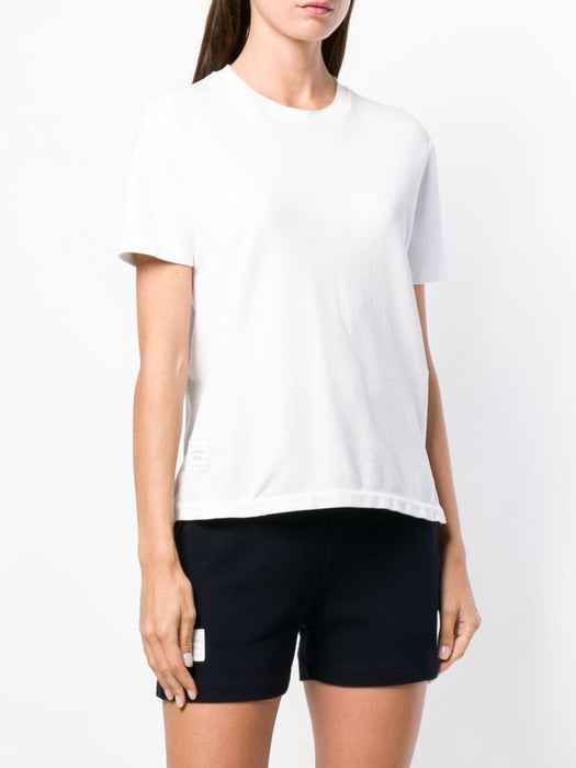 RWB stripe relaxed piqué T-shirt FJS013A 00050100 THOM BROWNE 