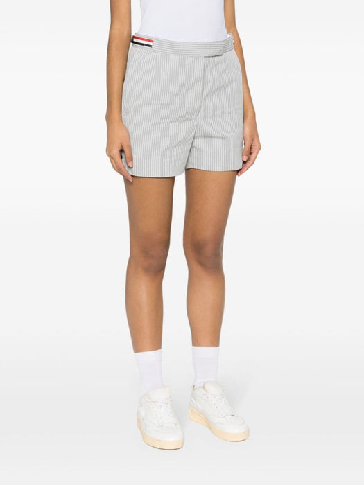 striped seersucker shorts FTC488A F0600055 THOM BROWNE 