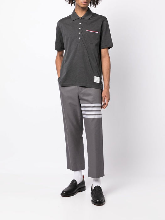 Rwb Pocket Trim Piqué Polo MJP022A 01455025 THOM BROWNE 