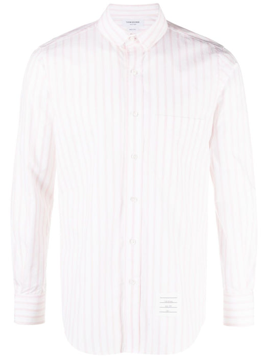striped long-sleeve cotton shirt MWL392A F0521680 THOM BROWNE 