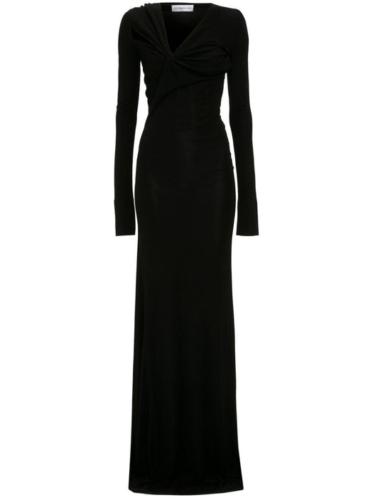 Tie Detail Floor-Length Dress 1124JDR005086A 1 VICTORIA BECKHAM 
