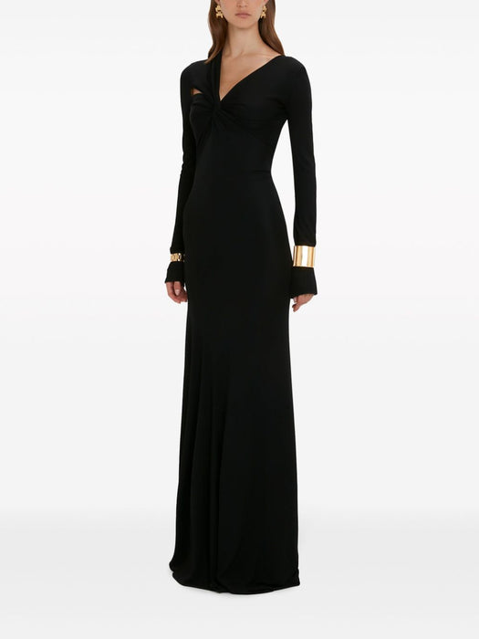 Tie Detail Floor-Length Dress 1124JDR005086A 1 VICTORIA BECKHAM 