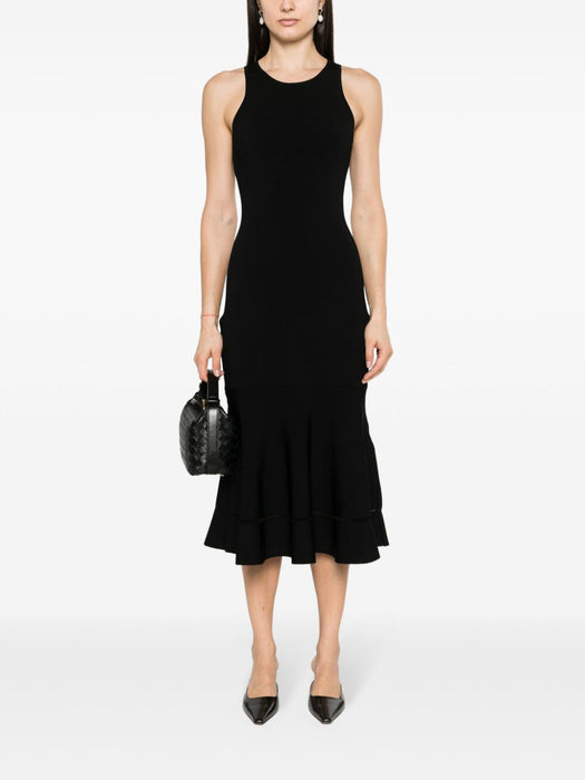 bodycon flared-hem midi dress 1124KDR005079A 1 VICTORIA BECKHAM 