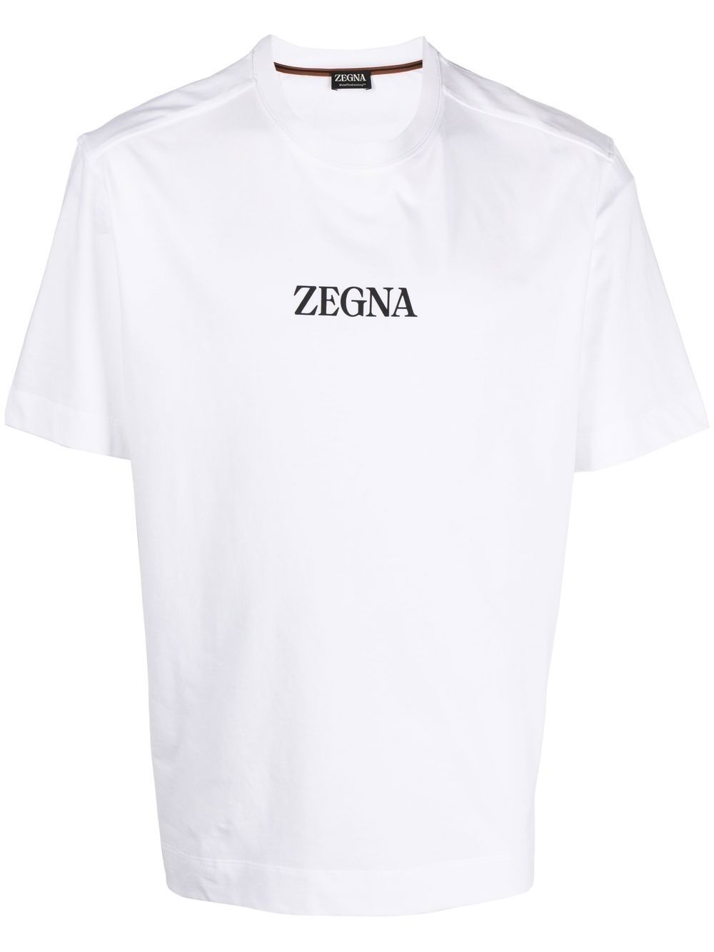 logo-print crew-neck T-shirt E7364-A777 N01 ZEGNA 