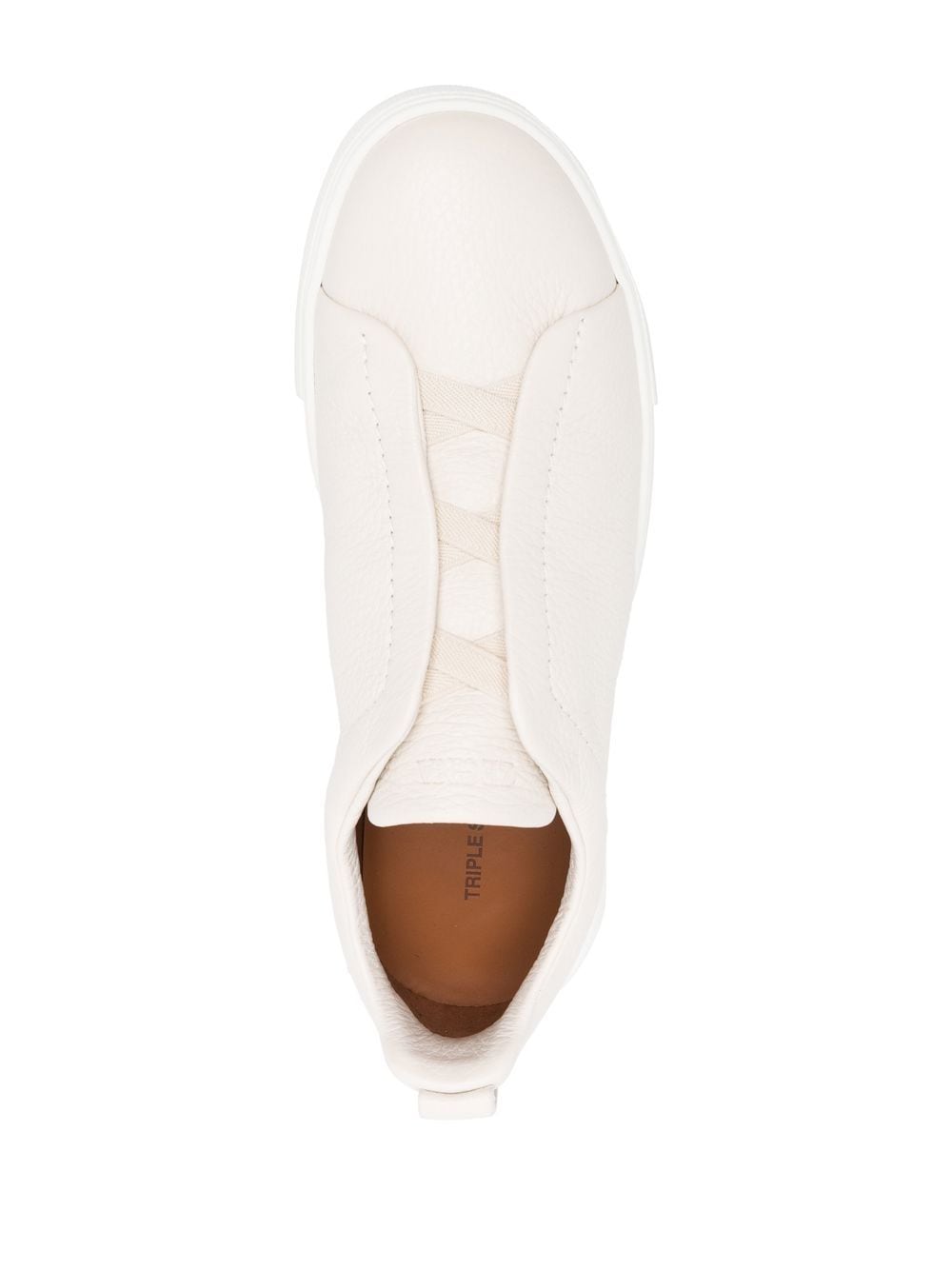 grained-leather low-top sneakers LHCVO-S4667Z PAN ZEGNA 