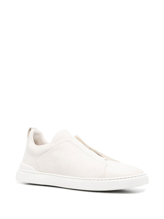 grained-leather low-top sneakers LHCVO-S4667Z PAN ZEGNA 