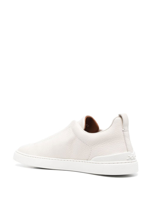 grained-leather low-top sneakers LHCVO-S4667Z PAN ZEGNA 