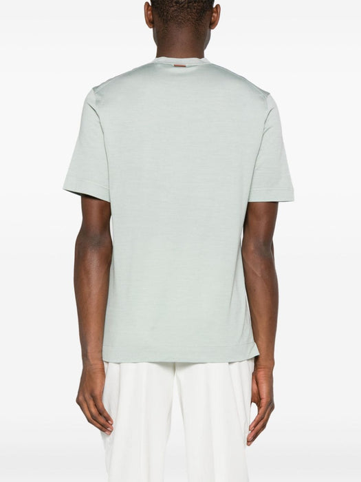 piqué crew-neck T-shirt UD386A7-D718 V04 ZEGNA 