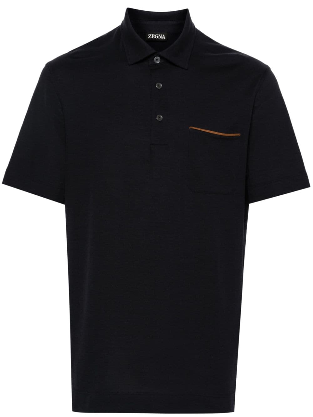 chest-pocket cotton polo shirt UD392A7-D752 B09 ZEGNA 